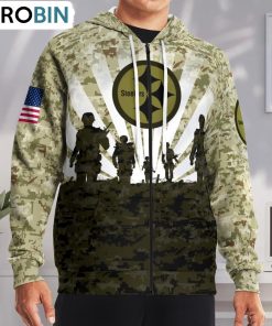 Pittsburgh Steelers Camouflage Pattern Hoodie and Zip Hoodie, Pittsburgh Steelers Shirt