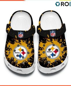 Pittsburgh Steelers Custom Classic Crocs, Custom NFL Crocs