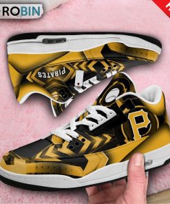 Pittsburgh Steelers Logo Design Custom Jordan 3 Sneakers