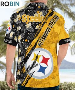Pittsburgh Steelers Mickey Mouse Floral Short Sleeve Hawaii Shirt, Pittsburgh Steelers Fan Shirt