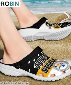 Pittsburgh Steelers Trending Style Crocs Shoes, Steelers Footwear