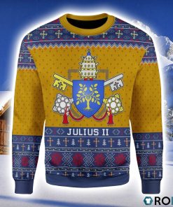 Pope Julius II Christmas Ugly Sweater 3D