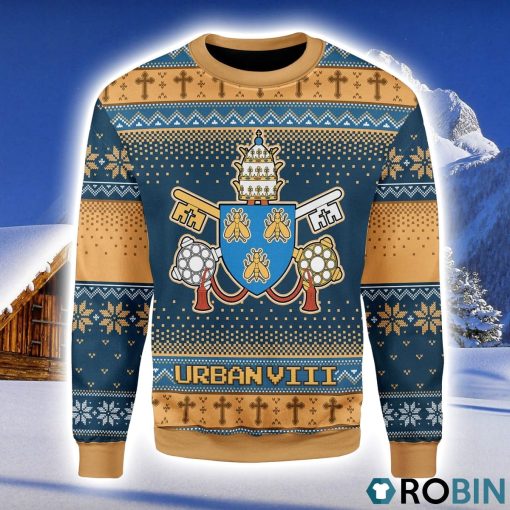 Pope Urban VIII – Maffeo Barberini (1623-1644) The Bee Pope Christmas Ugly Sweater 3D