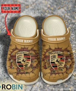 Porsche Break Cracked Hole Design Crocs Shoes