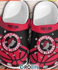 Portland Trail Blazers Basketball Club Comfortable Clogs Shoes Crocband For Men Women, Trail Blazers Footwear