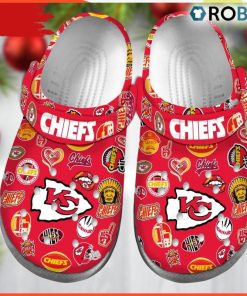 Premium Kansas City Chiefs NFL Classic Crocs, Custom NFL Crocs