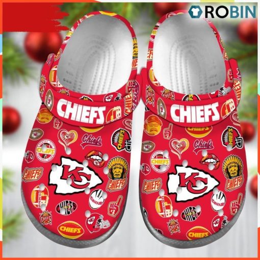 Premium Kansas City Chiefs NFL Classic Crocs, Custom NFL Crocs