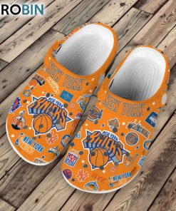 Premium New York Knicks NBA Sport 3D Print Classic Crocs, Knicks Footwear