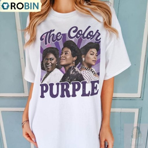 Retro The Color Purple Shirt, The Color Purple Musical 2023 Movie T Unisex Hoodie Sweatshirt