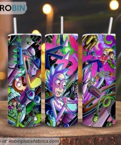 Rick And Morty 3D Printed Skinny Tumbler