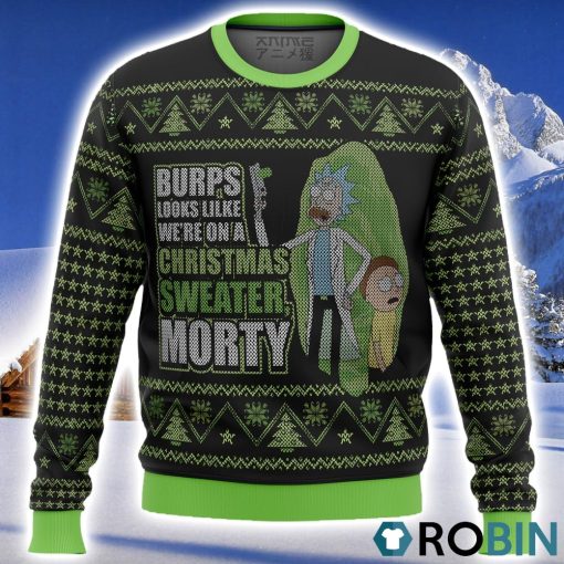 Rick and Morty We’re In a Xmas Sweater Ugly Christmas Sweater 3D