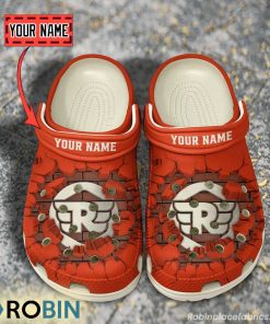 Royal Enfield Break Cracked Hole Design Crocs Shoes
