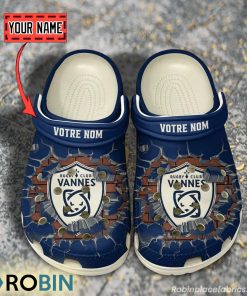 Rugby Club Vannes Break Cracked Hole Design Crocs Shoes