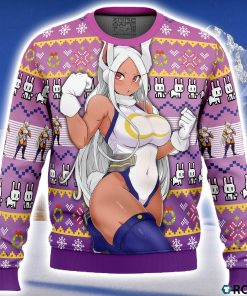 Rumi Usagiyama Mirko My Hero Academia Ugly Christmas Sweater 3D