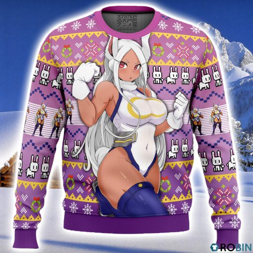 Rumi Usagiyama Mirko My Hero Academia Ugly Christmas Sweater 3D