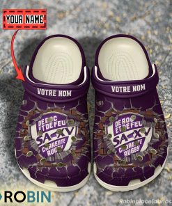 SA XV Charente Break Cracked Hole Design Crocs Shoes