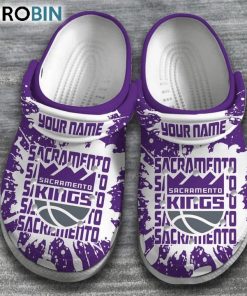 Sacramento Kings Basketball team NBA 3D Printed Classic Crocs Shoes, Kings Gear