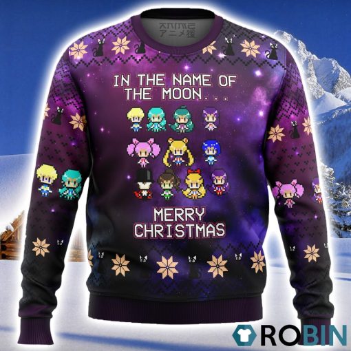 Sailor Moon Ugly Christmas Sweater 3D