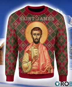 Saint James The Less Christmas Ugly Sweater 3D