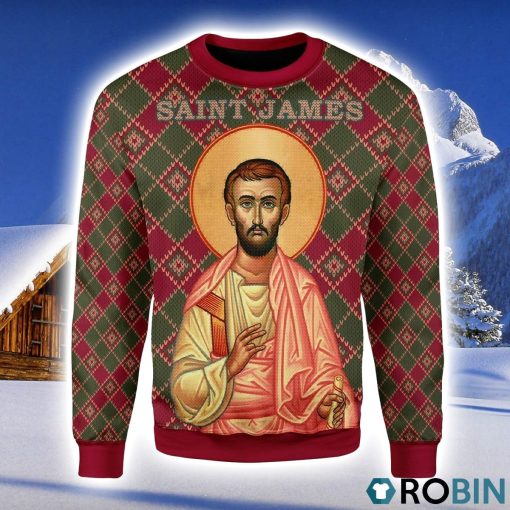 Saint James The Less Christmas Ugly Sweater 3D