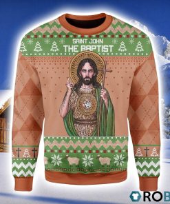 Saint John The Baptist Christmas Ugly Sweater 3D