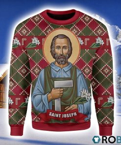 Saint Joseph Christmas Ugly Sweater 3D
