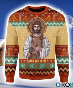 Saint Joseph The Worker Christmas Ugly Sweater 3D
