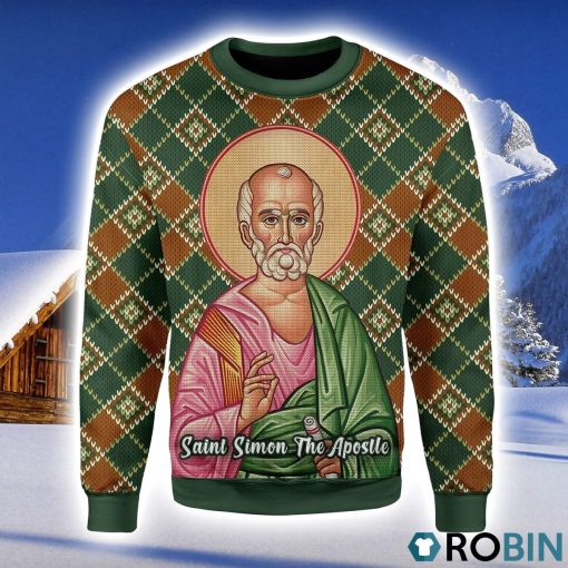 Saint Simon the Zealot Christmas Ugly Sweater 3D