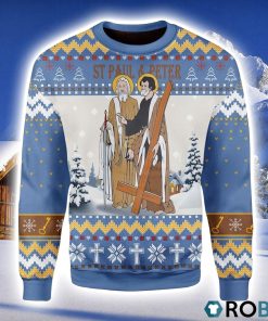 Saints Paul And Peter Christmas Ugly Sweater 3D