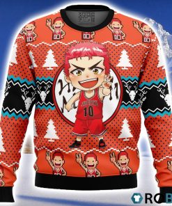 Sakuragi Hanamichi Slam Dunk Ugly Christmas Sweater 3D