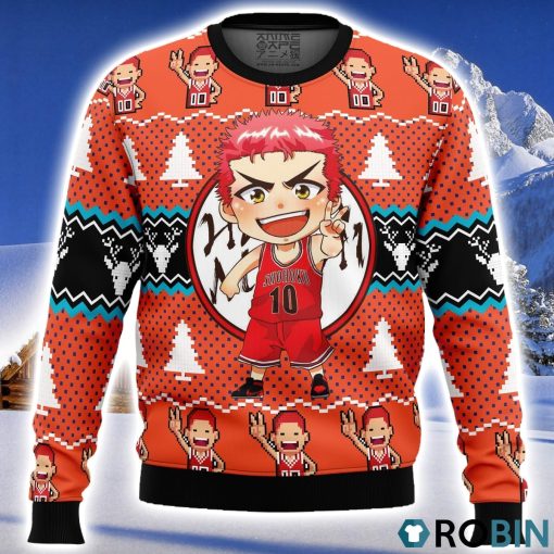 Sakuragi Hanamichi Slam Dunk Ugly Christmas Sweater 3D