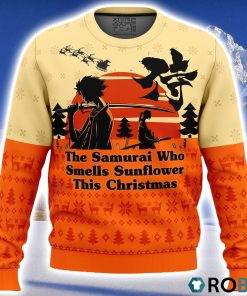Samurai Champloo The Samurai Who Smells Sunflower This Christmas Ugly Christmas Sweater 3D