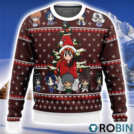 Samurai X Ugly Christmas Sweater 3D