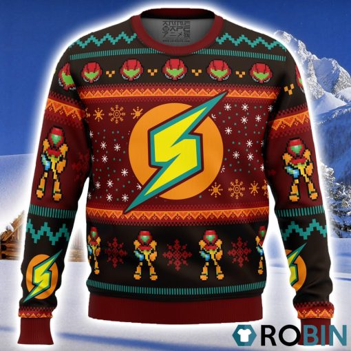 Samus Metroid Ugly Christmas Sweater 3D