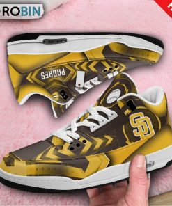 San Diego Padres Custom Jordan 3 Sneakers