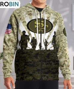 San Francisco 49ers Camouflage Pattern Hoodie and Zip Hoodie, San Francisco 49ers Team Gifts