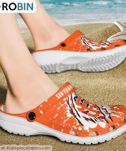 San Francisco Giants American Flag Pattern Printed Crocs Shoes, Giants Gifts