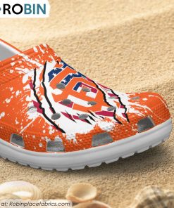 San Francisco Giants American Flag Pattern Printed Crocs Shoes, Giants Gifts