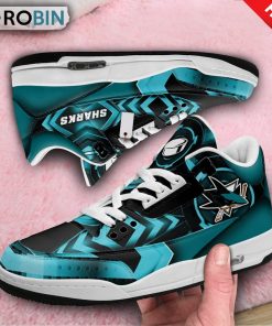 San Jose Sharks Jordan 3 Sneakers