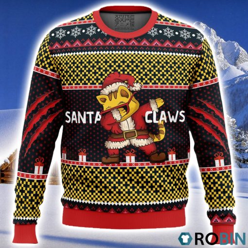 Santa Claws Ugly Christmas Sweater 3D