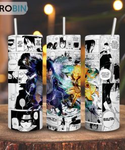 Sasuke And Naruto Skinny Tumbler, Naruto Shippuden Characters Gift