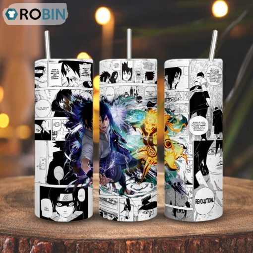 Sasuke And Naruto Skinny Tumbler, Naruto Shippuden Characters Gift