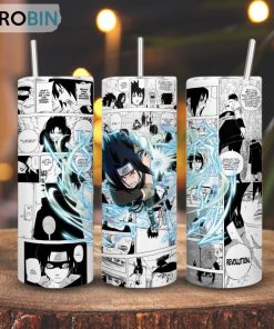 Sasuke Naruto Skinny Tumbler, Anime Character Gift