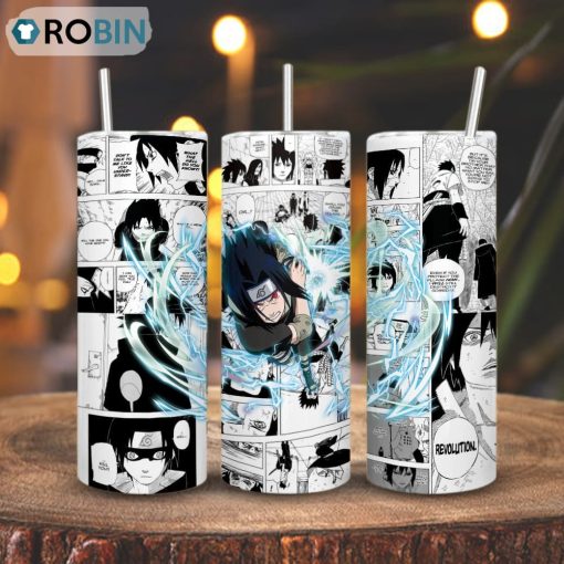 Sasuke Naruto Skinny Tumbler, Anime Character Gift