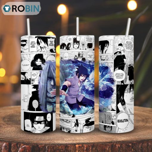 Sasuke Rinnegan Skinny Tumbler, Naruto Shippuden Gifts