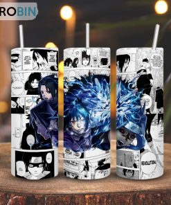 Sasuke Uchiha Naruto Shippuden Skinny Tumbler, Anime Character Gift