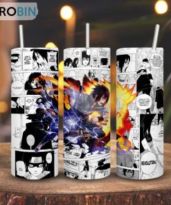 Sasuke Uchiha Naruto Skinny Tumbler, Anime Gifts