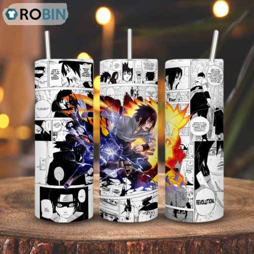 Sasuke Uchiha Naruto Skinny Tumbler, Anime Gifts