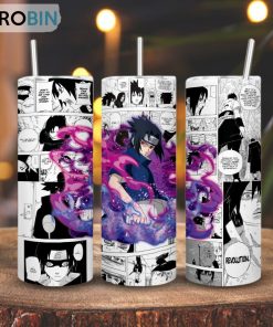 Sasuke Uchiha Sharingan Skinny Tumbler, Naruto Shippuden Gifts