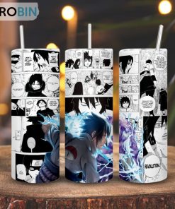Sasuke Uchiha Susanoo Skinny Tumbler, Naruto Character Gift